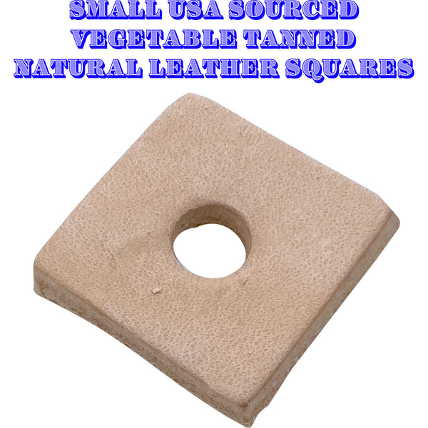 Small Punched Leather Squares #5036