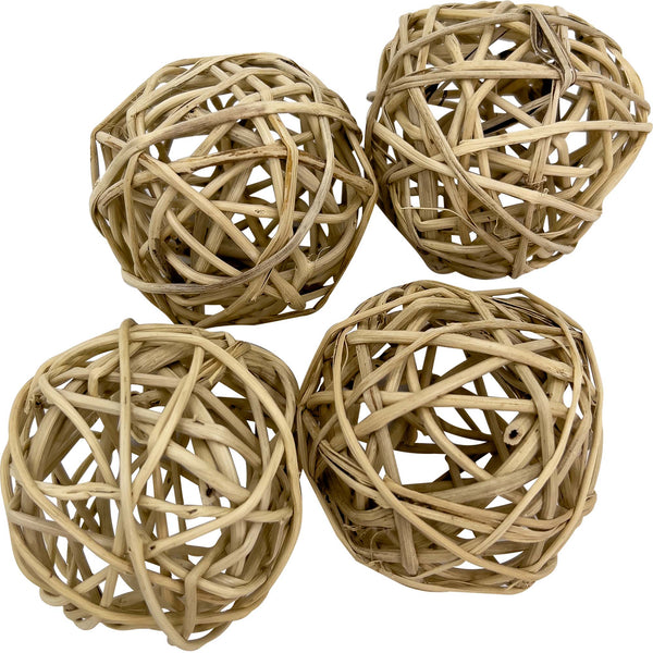 5054 Pk4 Bolas de vid naturales medianas M&M Union Bird Toys