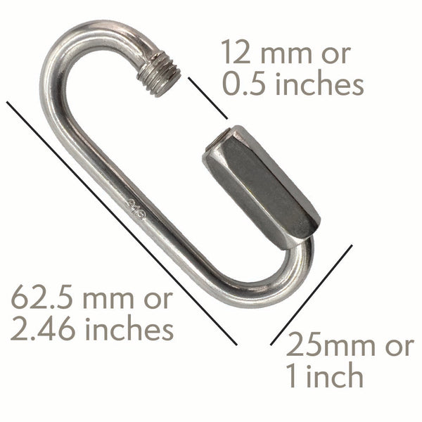 Stainless Steel 2.5 Inch Large Toy Quick Link #7004