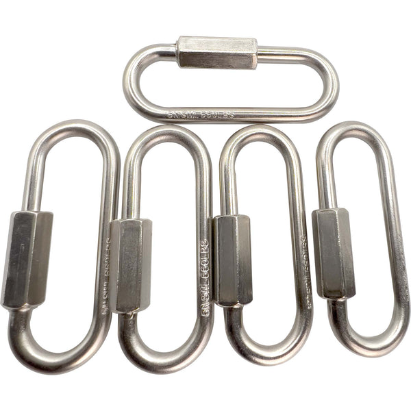 Nickel Plated 2.5 Inch Wide Mouth Toy Quick Link #7007