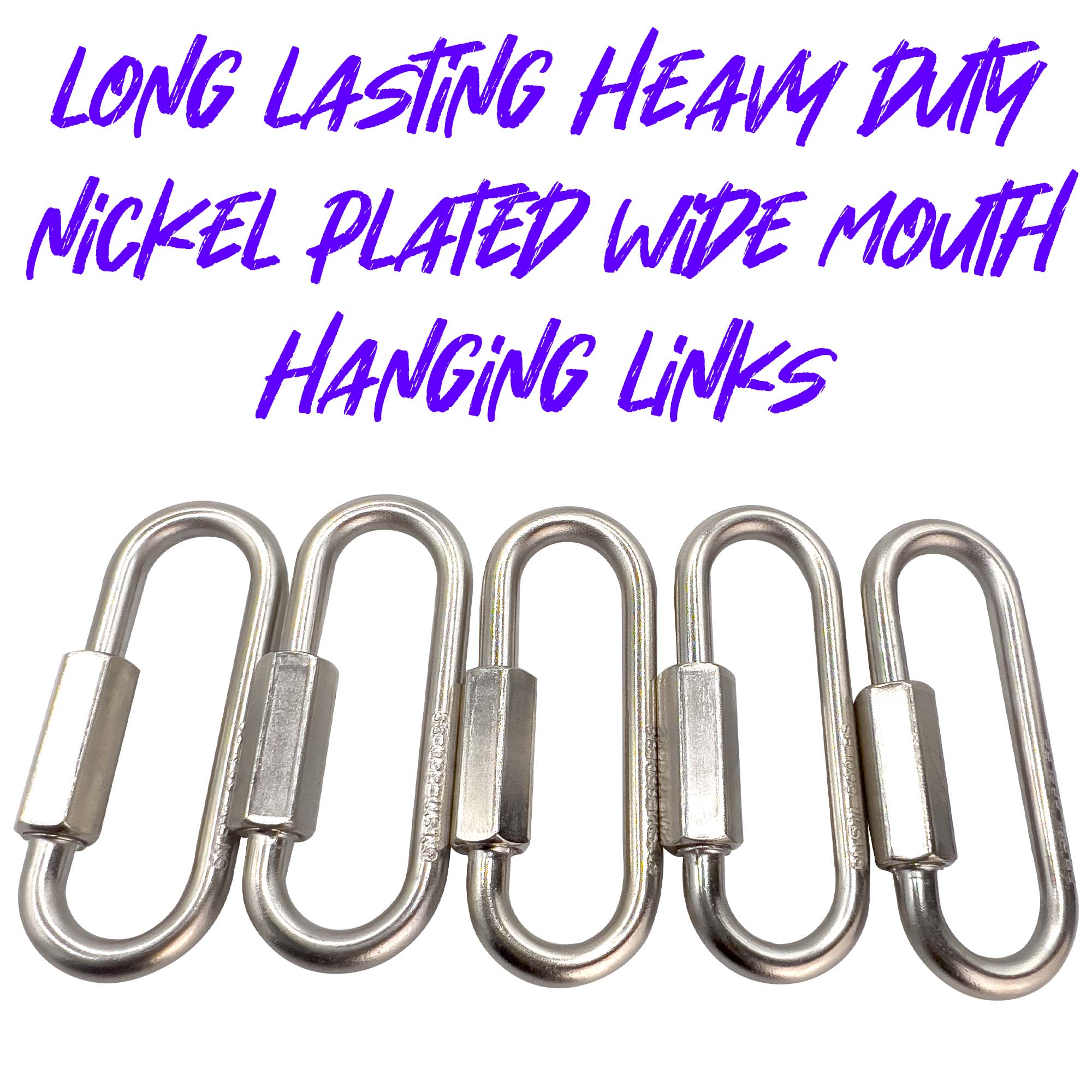 7007 Nickel Plated 2.5 Inch Wide Mouth Toy Quick Link