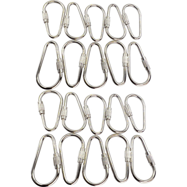 7010 Nickel Plated 1 3/8 Inch Pear Toy Quick Link - Hover