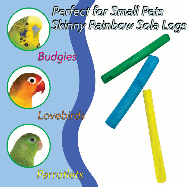 Skinny Rainbow Sola Logs #5515