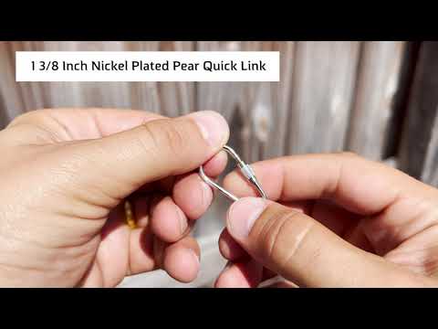 Nickel Plated 1 3/8 Inch Pear Toy Quick Link #7010